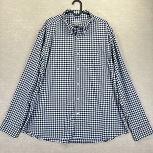 Vineyard Vines Shirt Mens 2XL Blue Gingham Plaid On The Go OTG Performance